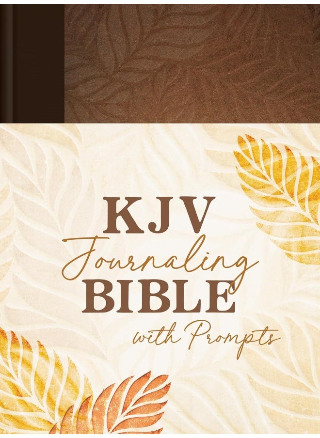 Barbour Publishing KJV Journaling Bible with Prompts [Copper Leaf]  - Image 1