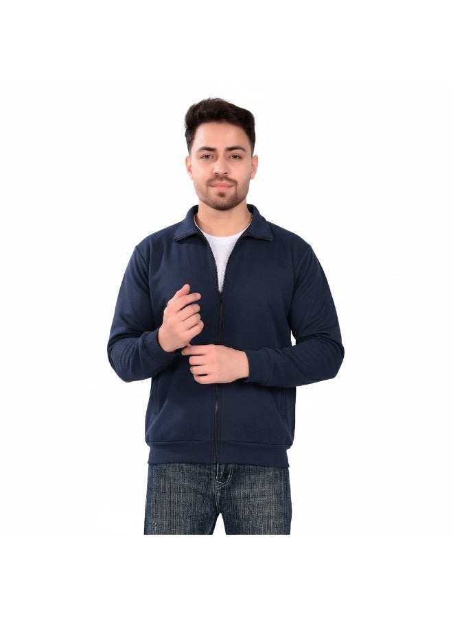 YANEK Bonded Fleece Jacket for Men | Warm Winter Softshell Jacket | Windproof Thermal Coat | Casual Outdoor Wear - Image 5