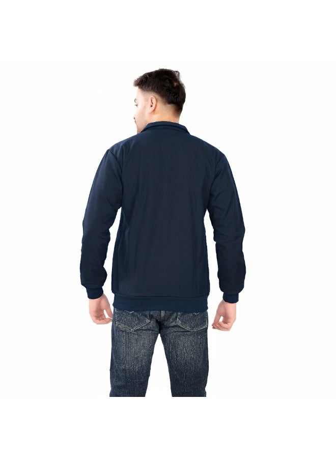 YANEK Bonded Fleece Jacket for Men | Warm Winter Softshell Jacket | Windproof Thermal Coat | Casual Outdoor Wear - Image 3