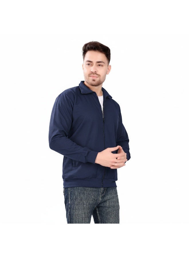 YANEK Bonded Fleece Jacket for Men | Warm Winter Softshell Jacket | Windproof Thermal Coat | Casual Outdoor Wear - Image 1