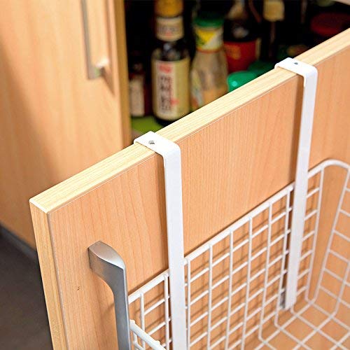 HOME CUBE Metal Over Door Square Storage Basket With Hair Dryer Holder, Bathroom Shower Caddy - Random Color, Standard,Pack Of 1 - Image 5