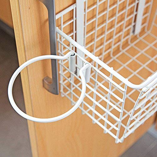 HOME CUBE Metal Over Door Square Storage Basket With Hair Dryer Holder, Bathroom Shower Caddy - Random Color, Standard,Pack Of 1 - Image 4