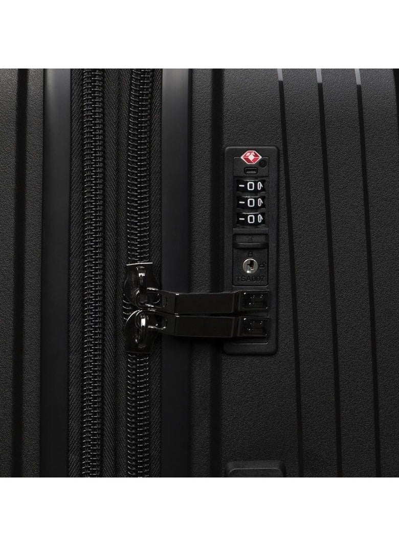 it Luggage it luggage Spontaneous, Unisex Polypropylene Material Hard Case Luggage, 8x360 degree Spinner Wheels, Expandable Trolley Bag, TSA Type lock,15-2881-08OL- Size Large, Color Black  - Image 4