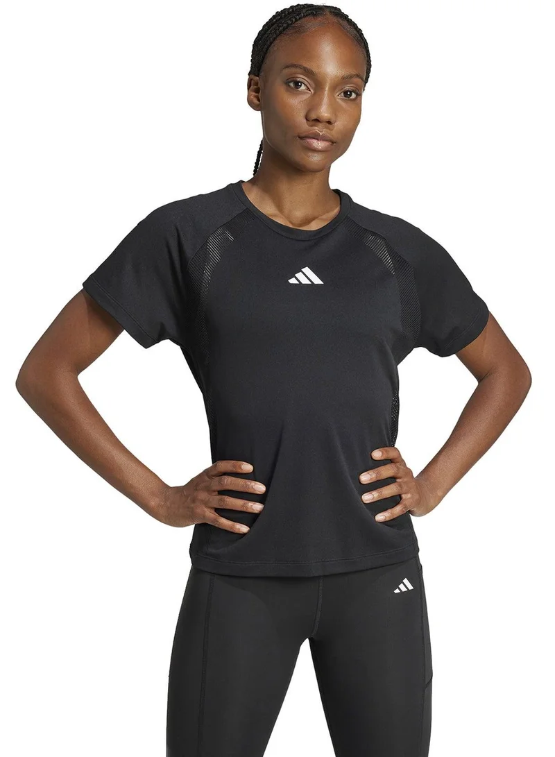 Adidas Adidas All Gym T-Shirt W Black Training T-Shirts For Women