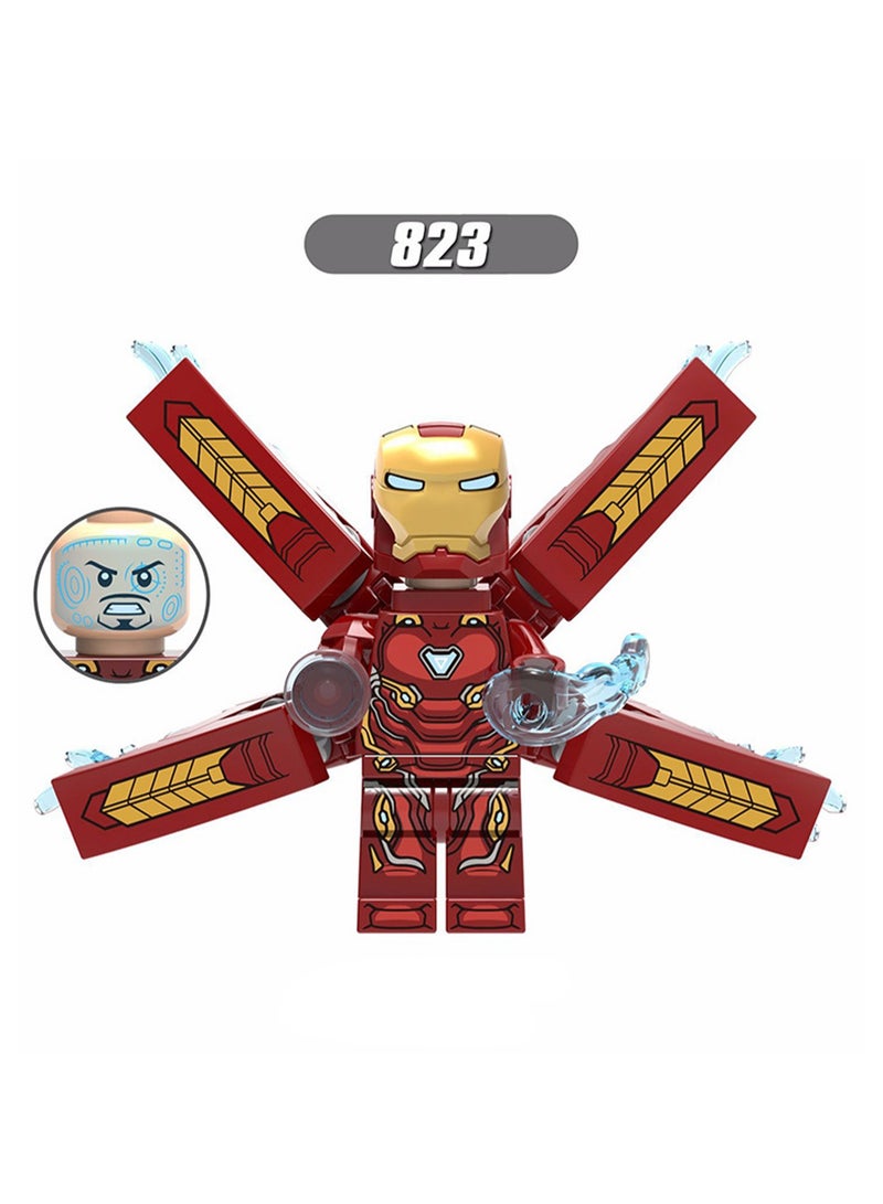 5 Superhero Series Jigsaw Puzzles Building Blocks Mini Figure Toys Boys Children Gift Bag Pack  - Image 2