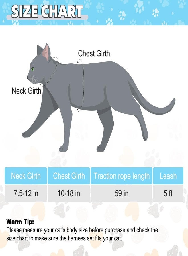 كولتيل طقم حزام ومقود للقطط من كولتايل، حزام قابل للتعديل مانع للهروب للقطط الصغيرة، مناسب للمشي والسفر، تحكم آمن وسهل في الهواء الطلق، حزام خفيف الوزن وناعم للحيوانات الأليفة الصغيرة والمتوسطة والكبيرة، أخضر - Image 5