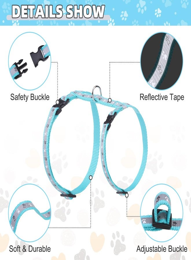 كولتيل طقم حزام ومقود للقطط من كولتايل، حزام قابل للتعديل مانع للهروب للقطط الصغيرة، مناسب للمشي والسفر، تحكم آمن وسهل في الهواء الطلق، حزام خفيف الوزن وناعم للحيوانات الأليفة الصغيرة والمتوسطة والكبيرة، أخضر - Image 2