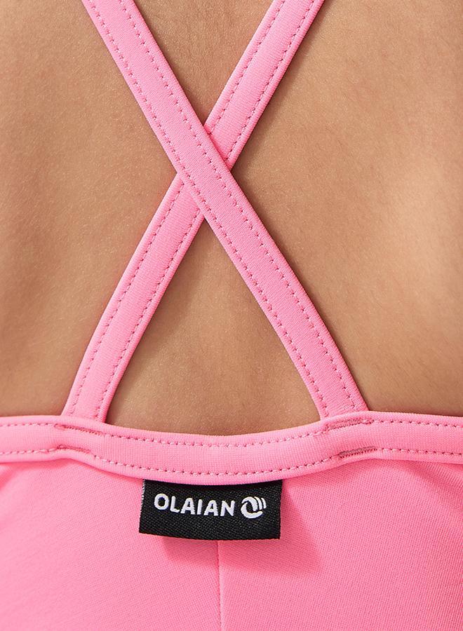 DECATHLON 1-piece swimsuit HANALEI 100 - PASTEL - Image 3