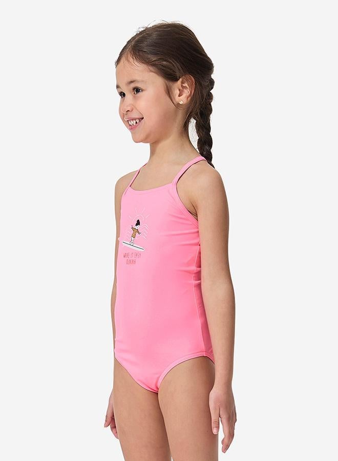 DECATHLON 1-piece swimsuit HANALEI 100 - PASTEL - Image 1