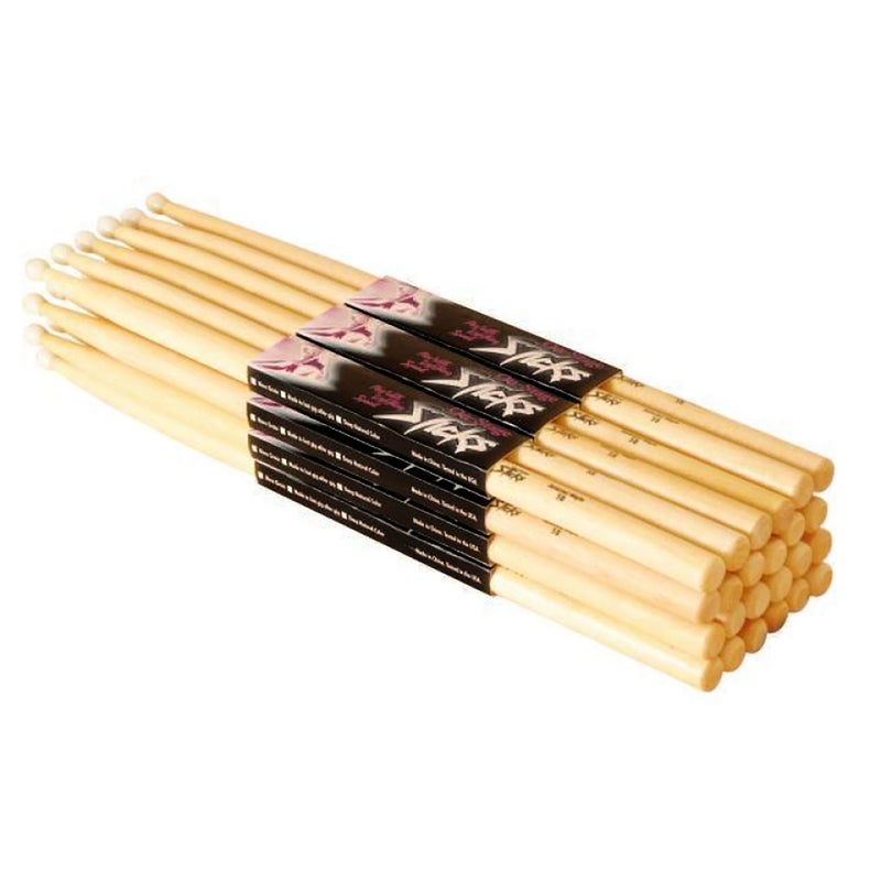 On Stage 7A Maple Drum Sticks - (12 Pack) (Wood Tip, 12 Pak)