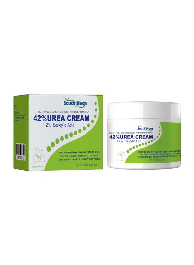 South Moon Cracked Heel Cream 42% Urea with Salicylic Acid – Dermatologist Tested (100g) - Image 1