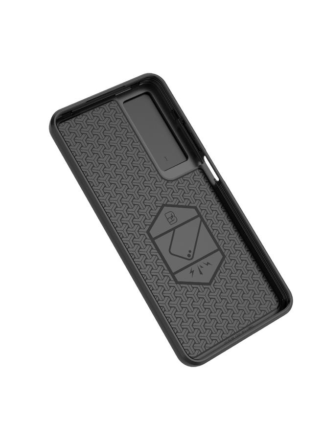 اس-توب جراب لهاتف Realme C65 4G Global Sliding Camshield TPU + PC جراب هاتف مقاوم للصدمات مع حامل - Image 5