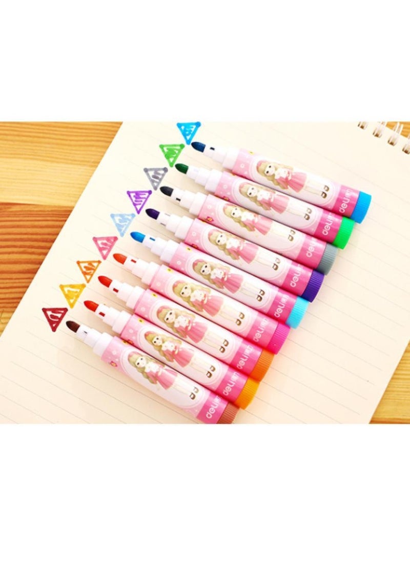 AIWANTO 24 Colors Water Color Pen Set With Cute Box For Kids School (Blue)  - Image 3