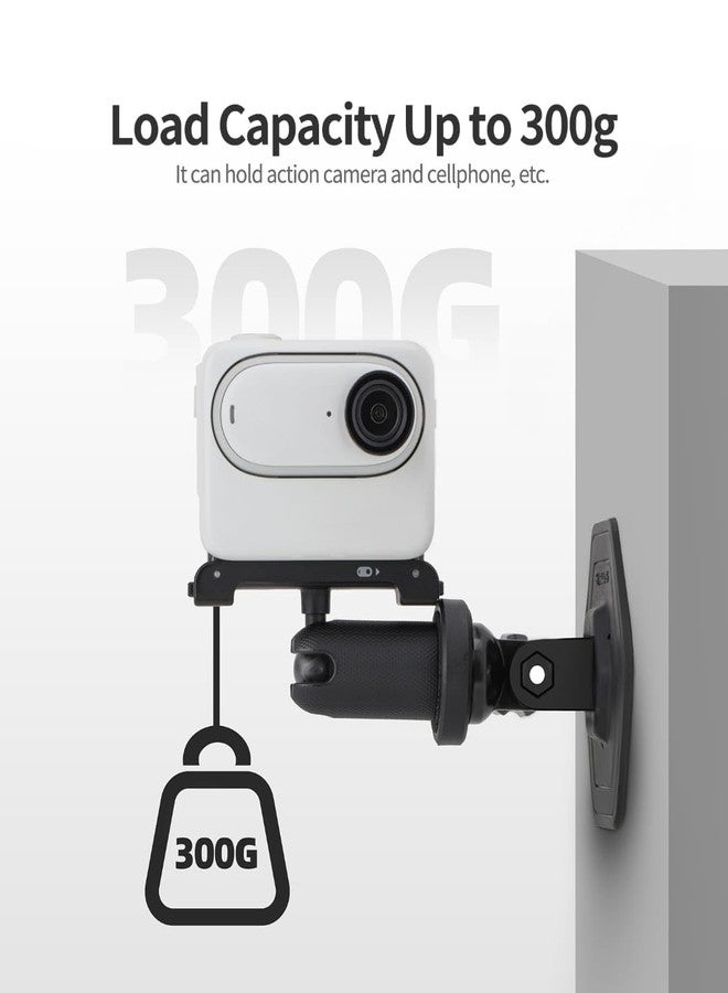 GetZget حامل خوذة لاصق مرن من GetZget® Sunnylife متوافق مع ملحقات كاميرات الحركة DJI Osmo 360، وPocket 3، وAction 4/5/5pro، وInsta 360 X5/X4/X3، وGo Pro Hero 12/11/10 - Image 3