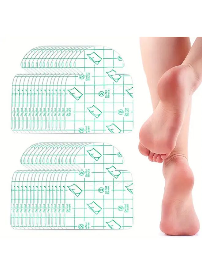 30 Pack Invisible Anti Wet Heel Patches Breathable Cushioning Pads For Dry Cracked Heels - Image 4