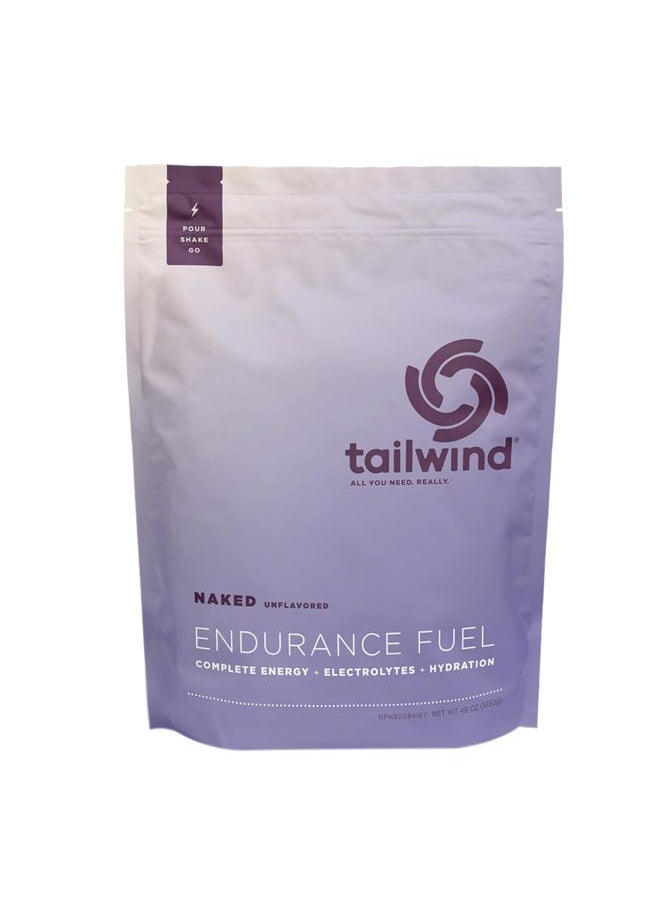 Tailwind Nutrition - Endurance Fuel, Sports Drink Powder Mix with Electrolytes, Non-GMO, Free of Soy, Dairy, and Gluten, Vegan, Naked Unflavored, 50 Servings - Image 1