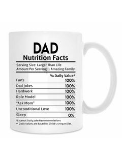 MP Dad Nutrition Facts Printed Mug 