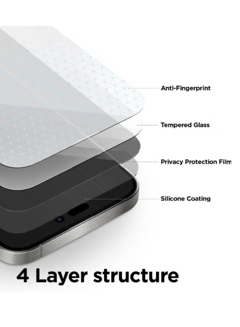 Original Privacy Screen Protector for Samsung Galaxy A10 – Anti-Static Tempered Glass with ESD Privacy, 9H Hardness, Anti-Peep, Dust-Proof, Super Smooth Touch - Image 3