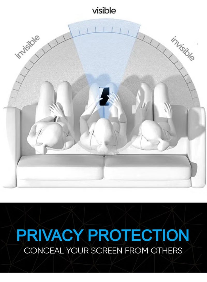 Original Privacy Screen Protector for Samsung Galaxy A10 – Anti-Static Tempered Glass with ESD Privacy, 9H Hardness, Anti-Peep, Dust-Proof, Super Smooth Touch - Image 2