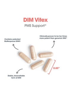 اليرجي ريسيرتش جروب مجموعة أبحاث الحساسية DIM Vitex Supplement - يدعم التوازن الهرموني الصحي والدورة الشهرية، تركيبة PMS، فيتامين B6، مضاد للحساسية، كبسولات نباتية، خالية من الصويا - 120 كبسولة  - Image 5