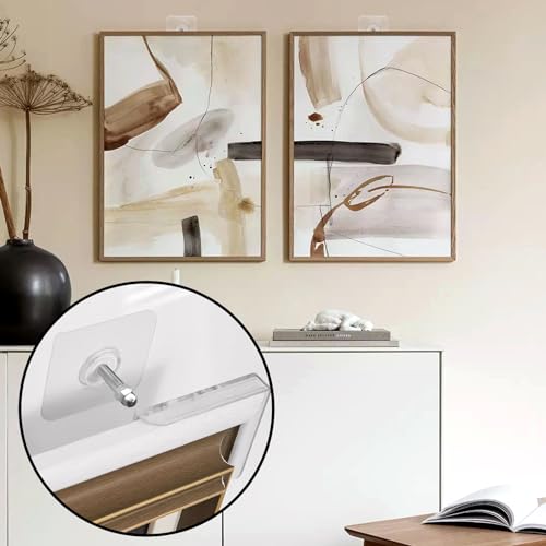 AIERSA 13 Pack Wall Hooks for Hanging,Screw Free Sticker for Mount Wall Shelf, 2 in 1 Reusable Adhesive Hooks Heavy Duty, Waterproof Rustproof and Oilproof for Kitchen, Bathroom, Home, Office(16mm) - Image 3