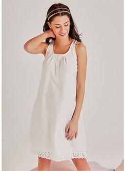 Magic Form 36110 Embroidered Nightgown Set - Ecru  - Image 2