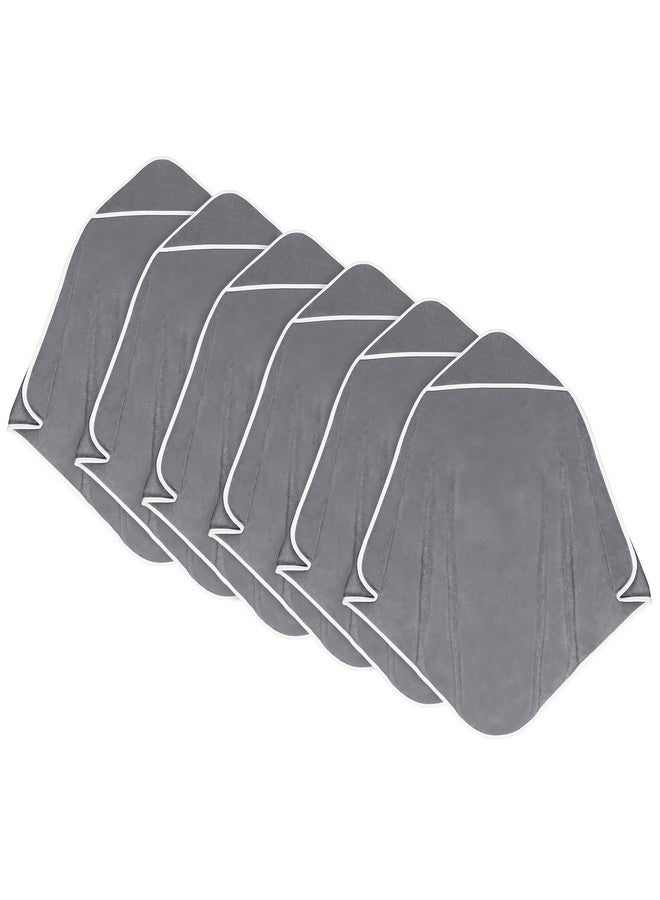 Orighty Baby Hooded Towel 6 Pack, 30 X 30 Inch Super Soft Bath Towel With Hood For Babies, Infant, Newborn Essential - Ideal Baby Stuff Registry Gift For Boys And Girls (Grey) - Image 1