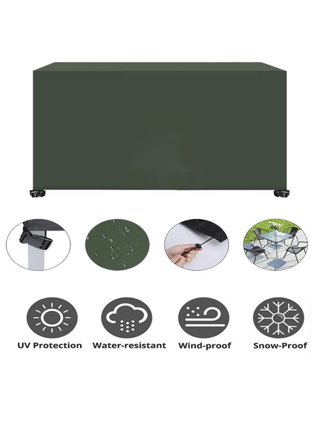 Generic Patio Furniture Cover, Outdoor Table Set, Sectional Sofa Cover, Patio Chair Covers，UV Resistant, Waterproof for Outside Furniture Green - Image 1
