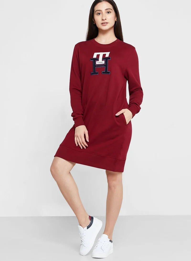 TOMMY HILFIGER Logo Knitted Dress