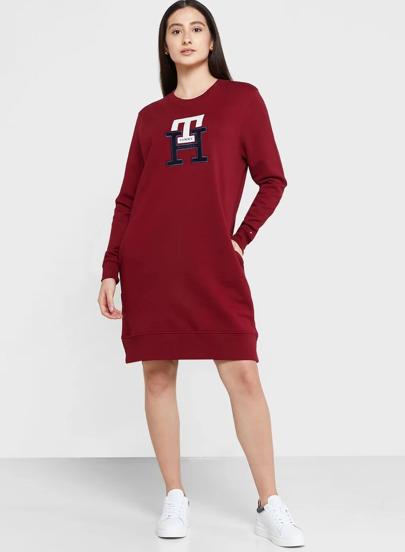 TOMMY HILFIGER Logo Knitted Dress