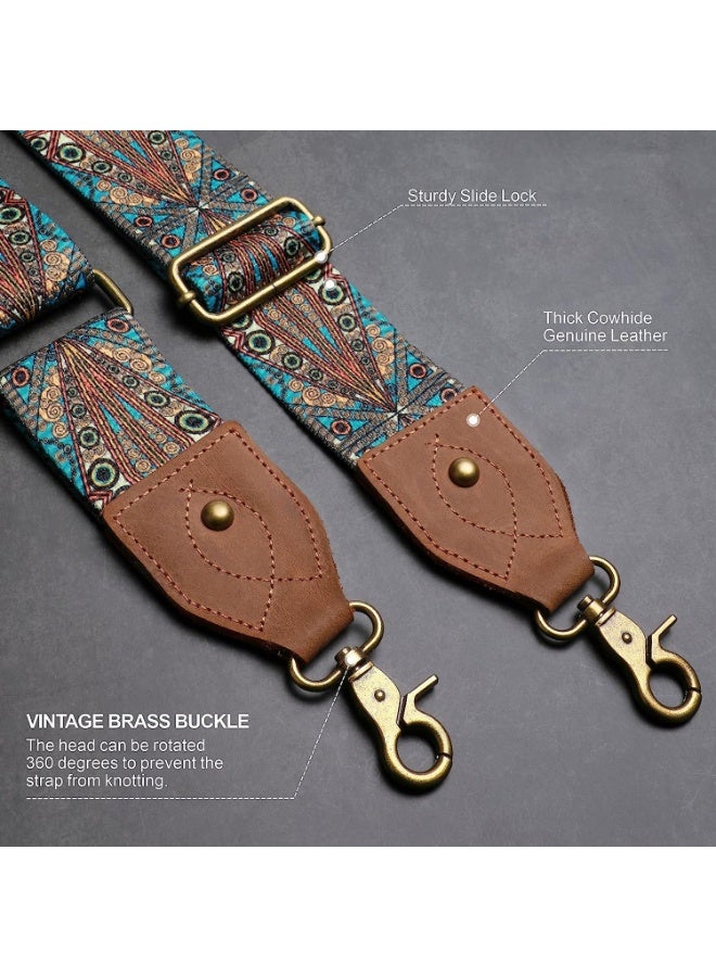 Bukela Purse Strap, 135cm Adjustable Wide Shoulder Strap Replacement with Leather Buckle, Long Crossbody Bag Strap for Women, Perfect for Handbags, Totes and Purses - Image 2