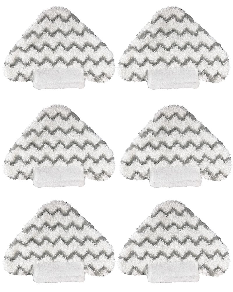 6 Pack Steaming Mop Replacement Pads Triangle for Shark LiftAway Genius S3973 S3973D S5003D S6001 S6002 3973WM S5002 Steam Pocket Mop Series