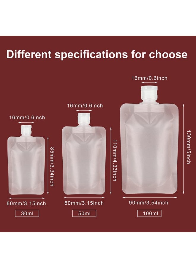 YASUOA 12 Pieces 100Ml Leakproof Travel Pouches For Toiletries Bulk Travel Size Refillable Squeeze Pouches Containers Tsa Approved Empty Stand Up Pouch For Lotion Shampoo Liquids 3.4Oz - Image 2