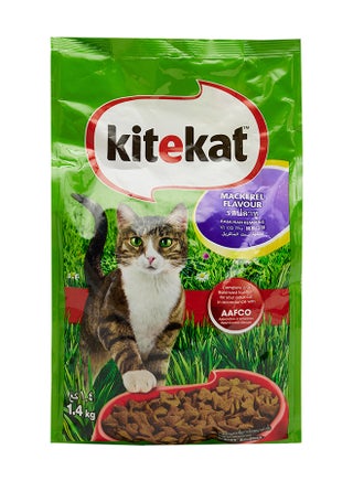 Mackerel Flavour Dry Adult Cat Food 1.4kg