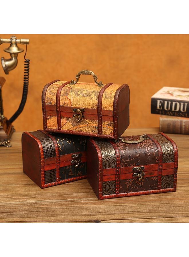 Bluejw Vintage Box Wood Dustproof Film And Television Shooting Props Crafts Ornaments Window Decorative Box Jewelry Dust-proof Box - Image 3