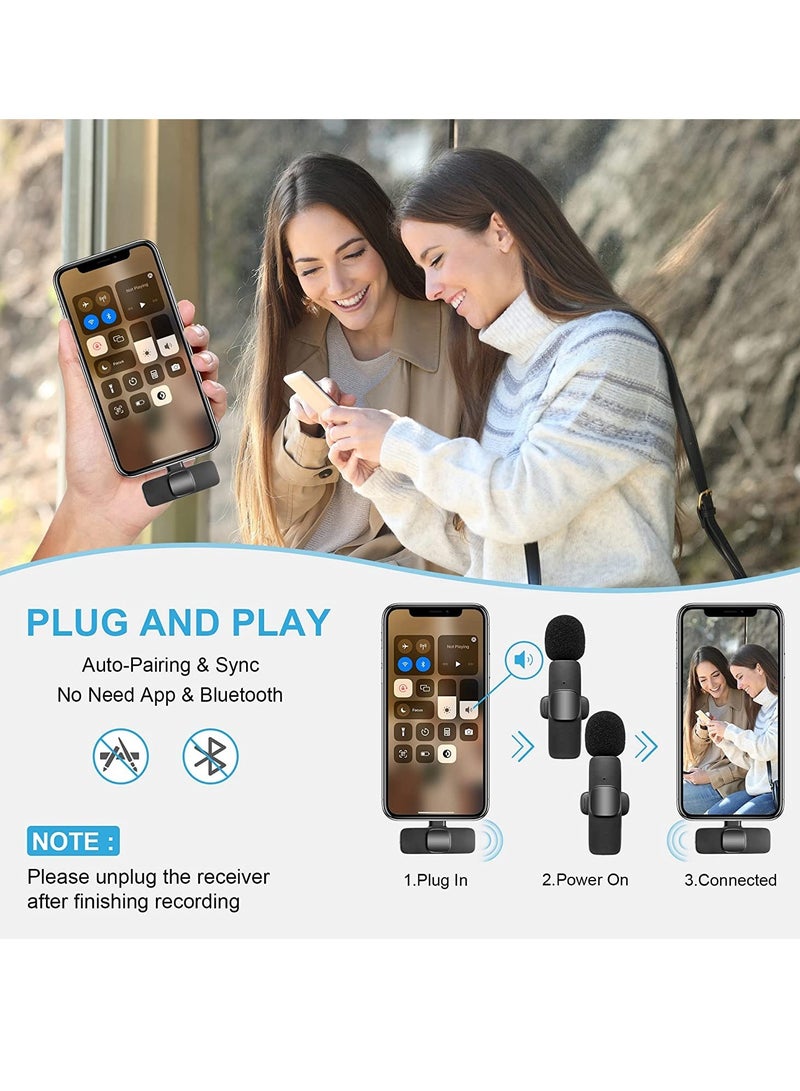 ELTRAZONE Wireless Lavalier Microphone for iPhone iPad, Plug-Play Wireless Mic for Recording, Live Stream, YouTube, TikTok, Facebook, - Image 3