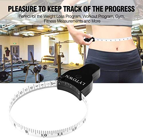 LYTOWN 2PCS Tape Measure Body Measuring Tape 60inch (150cm), Retractable Measuring Tape for Body Measurement & Weight Loss, Accurate Body Tape Measure for Fitness, Tailor, Sewing, Handcrafts, Clothes - Image 3