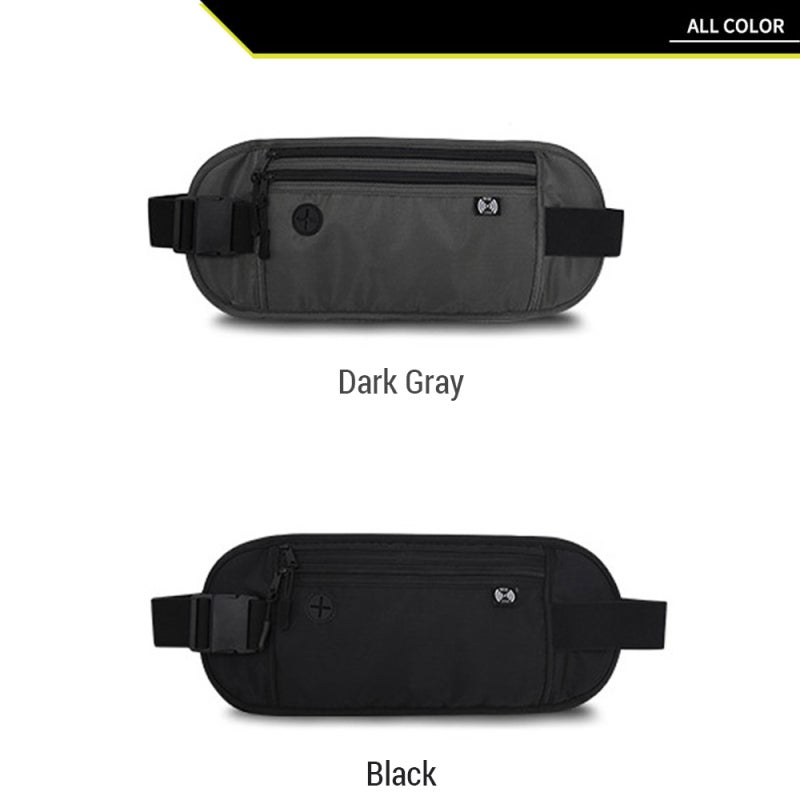 JUNLETU Sports Waist Bag Water-Resistant Oxford Fanny Pack - Ample Capacity with Headphone Hole Waist Pack for Gym Running Travel - Image 2
