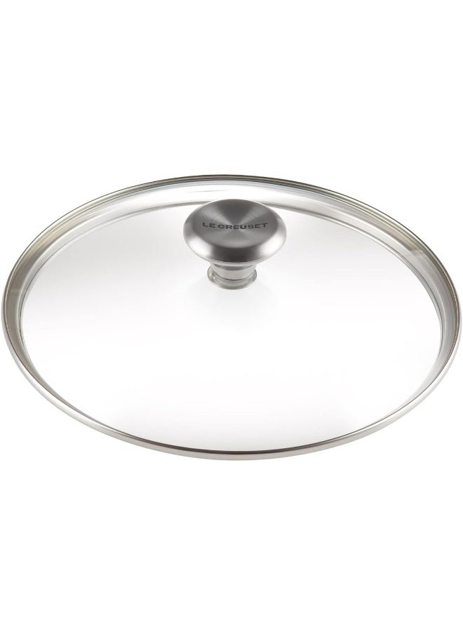 Le Creuset Le Creuset Signature Glass Lid with Stainless Steel Knob, 8"  - Image 1