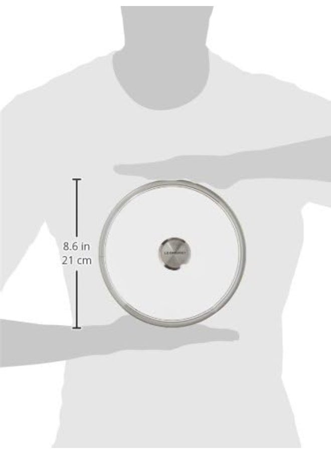Le Creuset Le Creuset Signature Glass Lid with Stainless Steel Knob, 8"  - Image 4