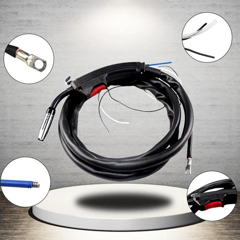 klarakoMig Torch Welding Gun,14AK Electric Replacement Mig Torch,Welder Gun Inert Gas Welding Torch,2m/2.5m/3m klarako3Meter - Image 3