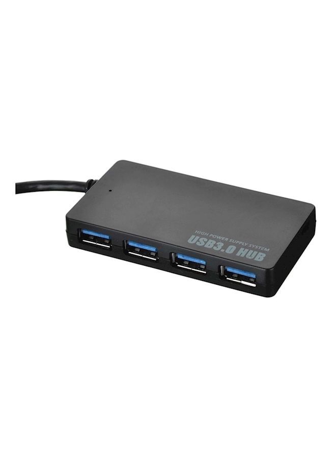 NIBEMINENT 15.7cm 4-Port Super Speed Usb 3.0 Hub Black - Image 1