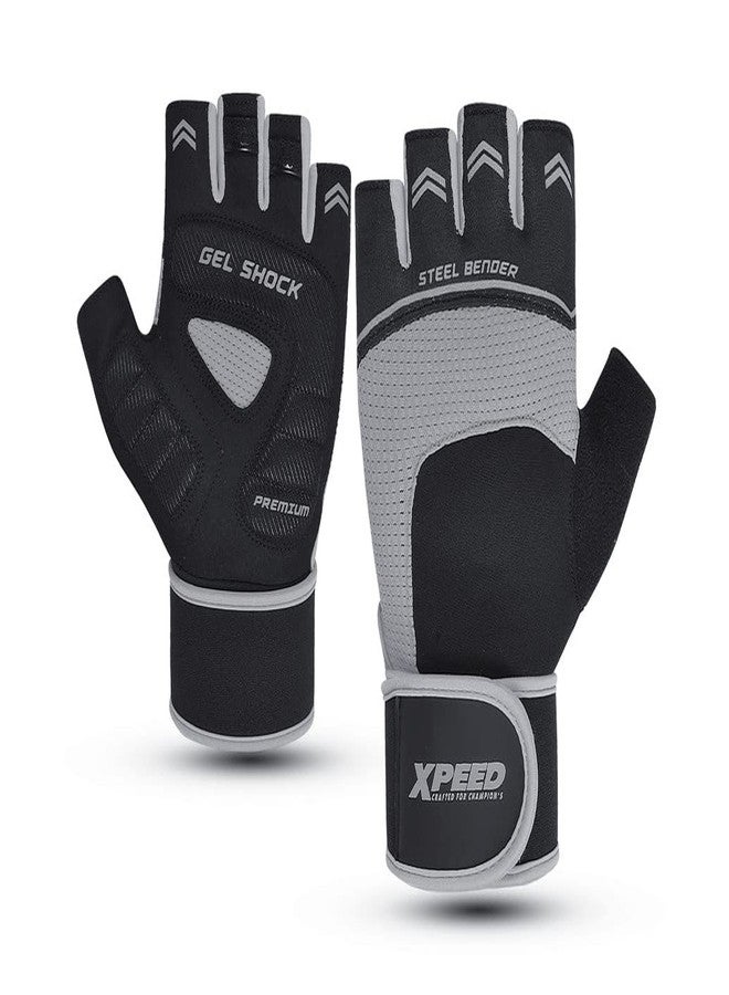 Xpeed Invader Workout Gloves with Wrist Support | Comfortable Padding and Finger Protection for Home and Gym Gloves Set for Men & Women - Image 1