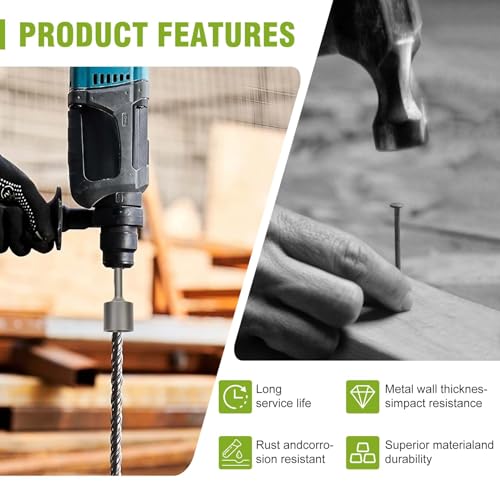 Werhoo SDS Max T-Post Driver and Hammer Drill Capability - The Ultimate Solution for Making Fence Post Driving a Breeze. Save Time with the T-Post Driver for Driving T-Posts into the Ground! - Image 2