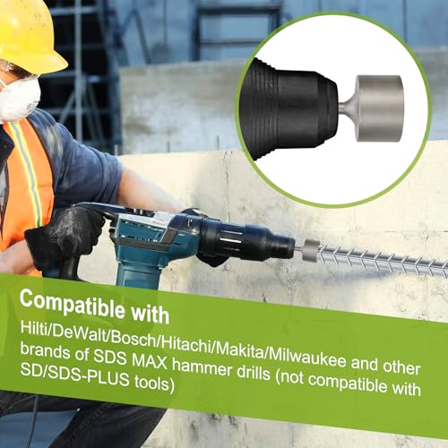 Werhoo SDS Max T-Post Driver and Hammer Drill Capability - The Ultimate Solution for Making Fence Post Driving a Breeze. Save Time with the T-Post Driver for Driving T-Posts into the Ground! - Image 5