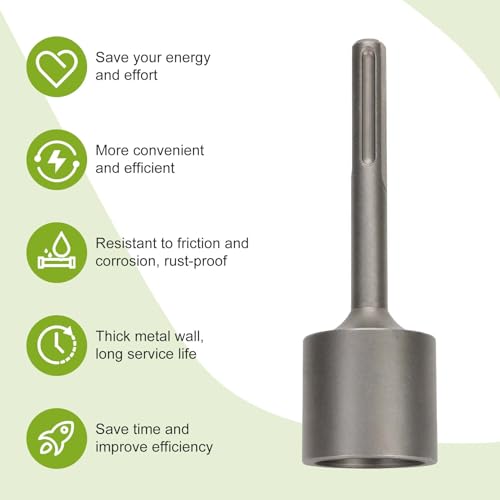 Werhoo SDS Max T-Post Driver and Hammer Drill Capability - The Ultimate Solution for Making Fence Post Driving a Breeze. Save Time with the T-Post Driver for Driving T-Posts into the Ground! - Image 4