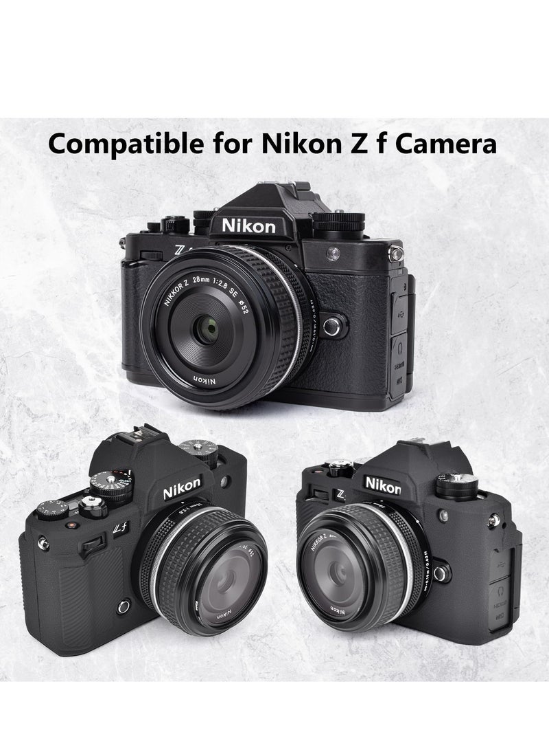 Soft Silicone Protective Case for Nikon Z F Digital Camera Anti-Scratch Lightweight Z F Camera Case Grip Cover - Black - Image 2