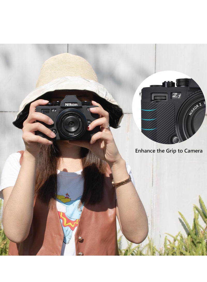 Soft Silicone Protective Case for Nikon Z F Digital Camera Anti-Scratch Lightweight Z F Camera Case Grip Cover - Black - Image 5