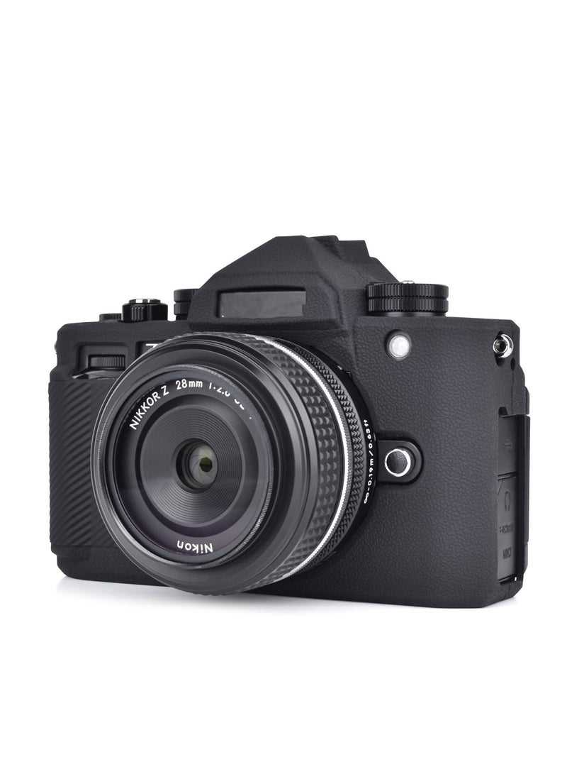 Soft Silicone Protective Case for Nikon Z F Digital Camera Anti-Scratch Lightweight Z F Camera Case Grip Cover - Black - Image 1