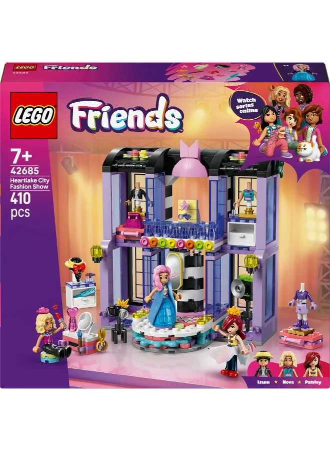 ليغو مجموعة عرض أزياء مدينة هارت ليك سيتي من ليغو® فريندز - لعبة تظاهر وتنسيق ملابس مع 3 دمى صغيرة - 42685